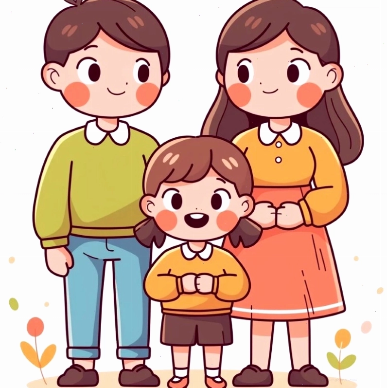 Ảnh gia đình chibi 1