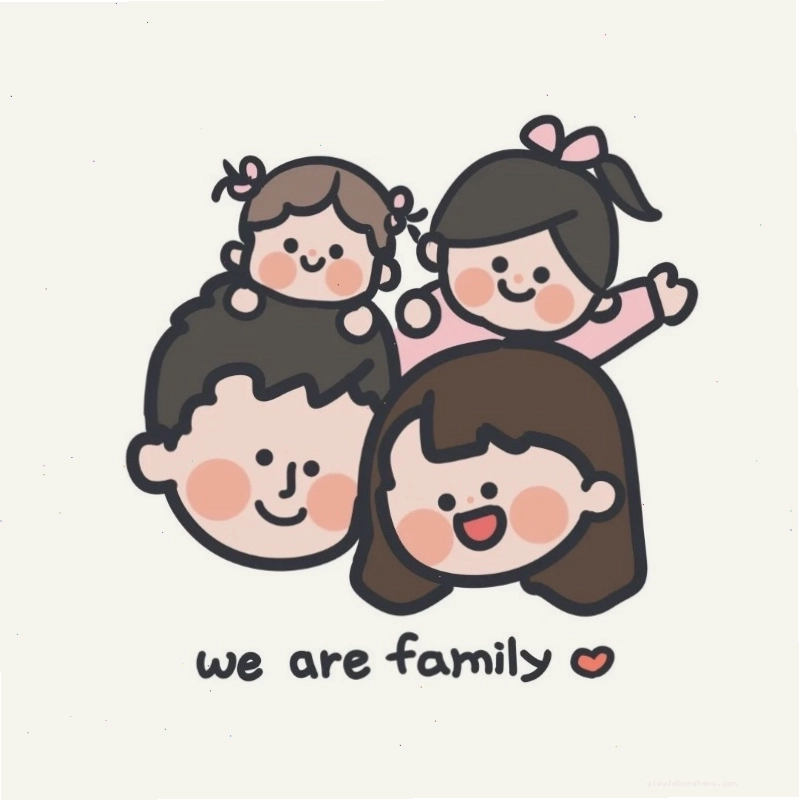 Ảnh gia đình chibi 4