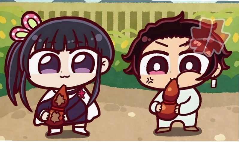 Ảnh Kanao chibi dễ thương với phong cách vẽ màu nước