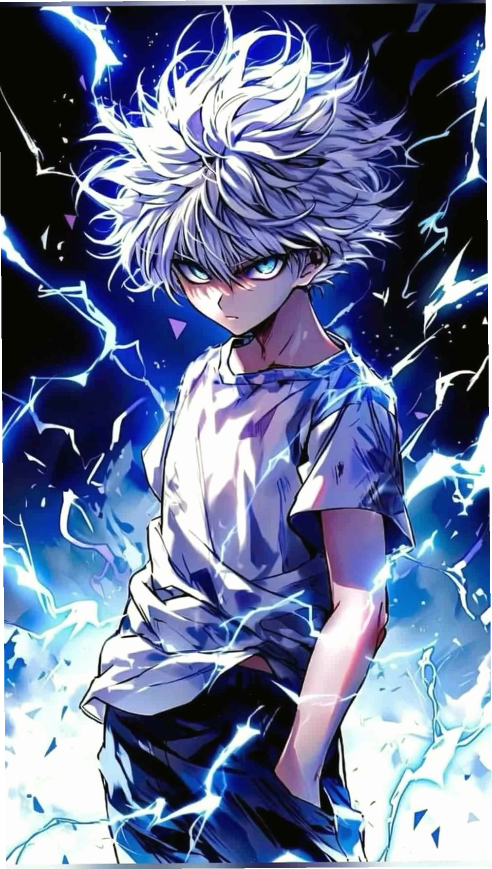 Ảnh Killua chất lượng cao, thể hiện rõ từng chi tiết nhân vật