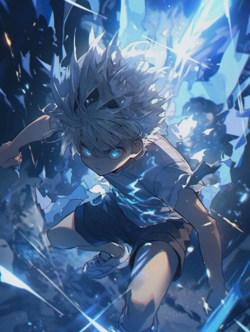 Ảnh Killua với thần thái bí ẩn, thu hút mọi ánh nhìn