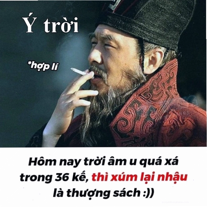 Ảnh meme ý trời chế thể hiện sự bất lực trong tình yêu