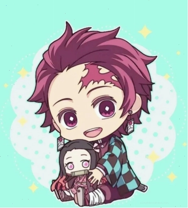 Ảnh Tanjiro chibi full HD với chi tiết rõ ràng