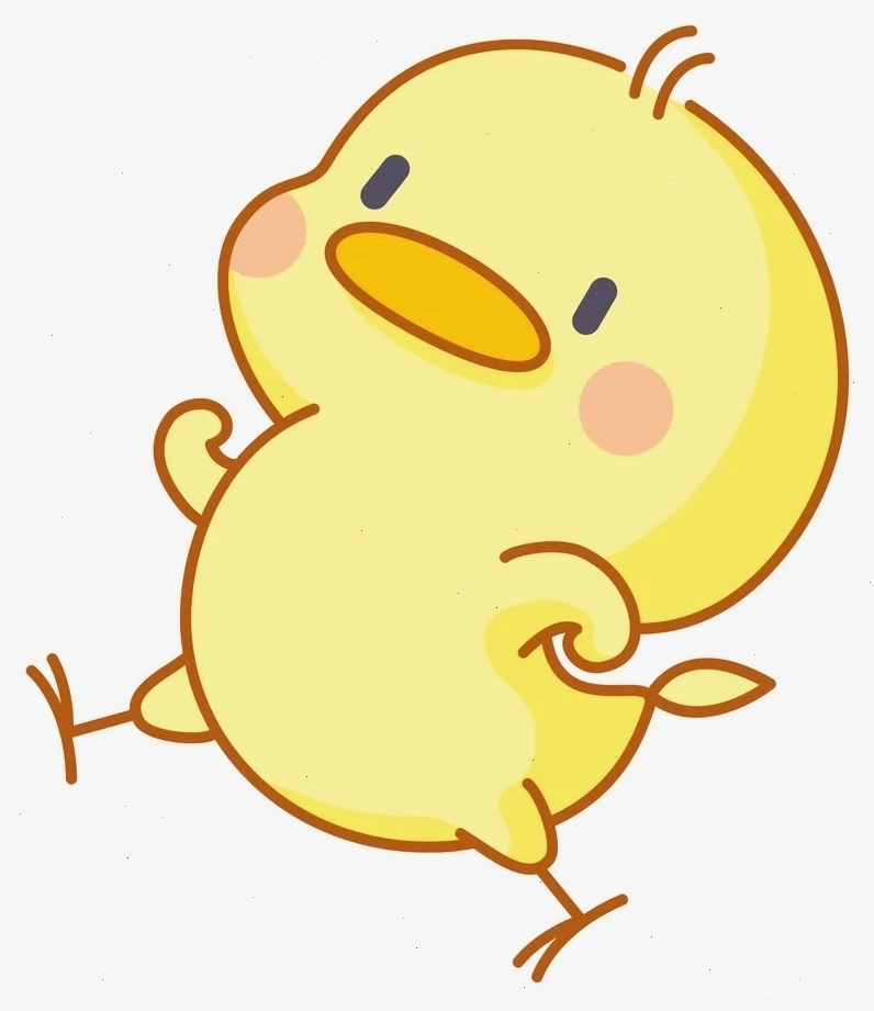 Ảnh vịt chibi cute với đôi mắt to tròn biểu cảm ngộ nghĩnh
