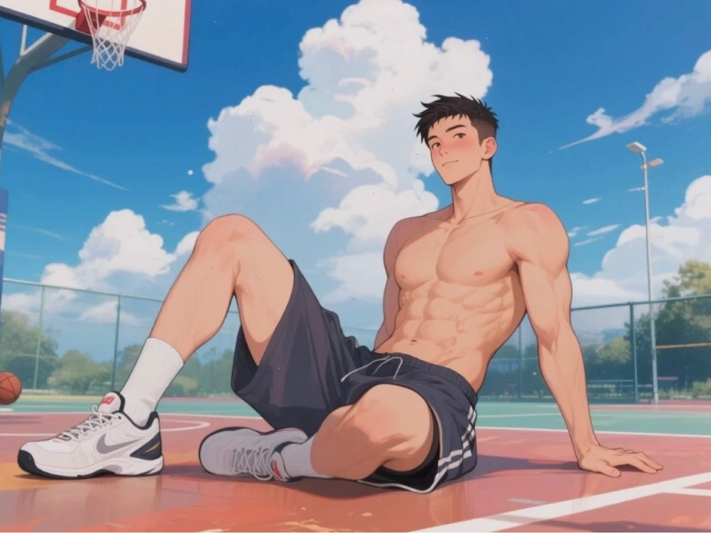 anime nam 6 múi trong trang phục samurai oai phong