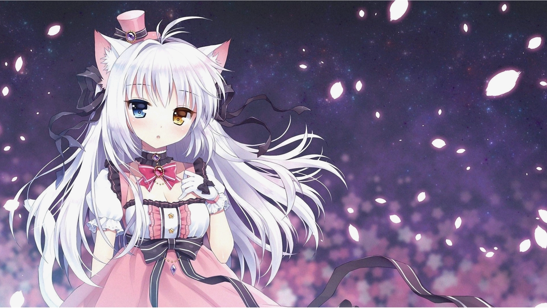Anime Neko Girl Phone Wallpaper Free