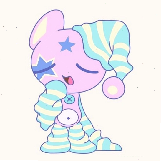 Anime nữ chibi ngủ gật trong bộ đồ ngủ, thể hiện sự dễ thương