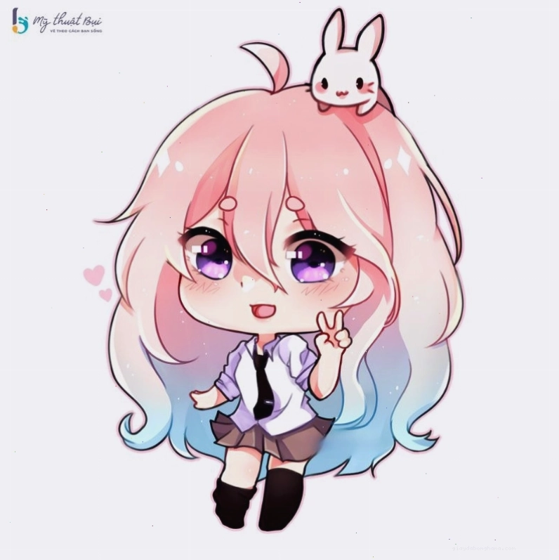 Anime nữ chibi trong trang phục lộng lẫy