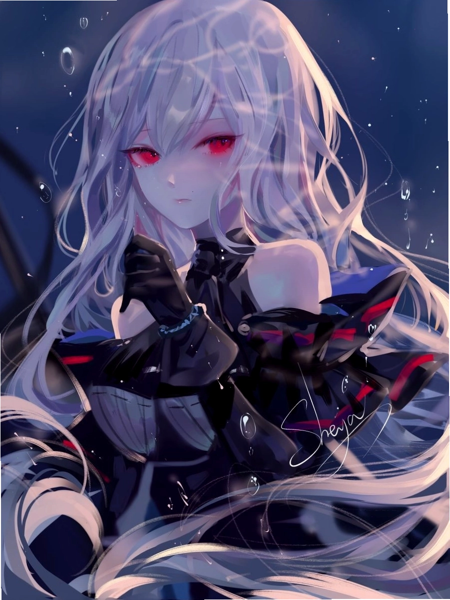 Anime nữ lạnh lùng với đôi mắt sâu thẳm