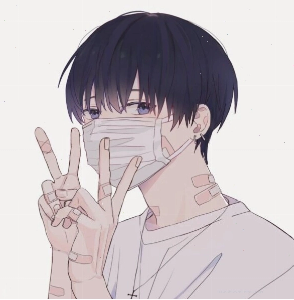 Avatar anime bí ẩn với khẩu trang che mặt