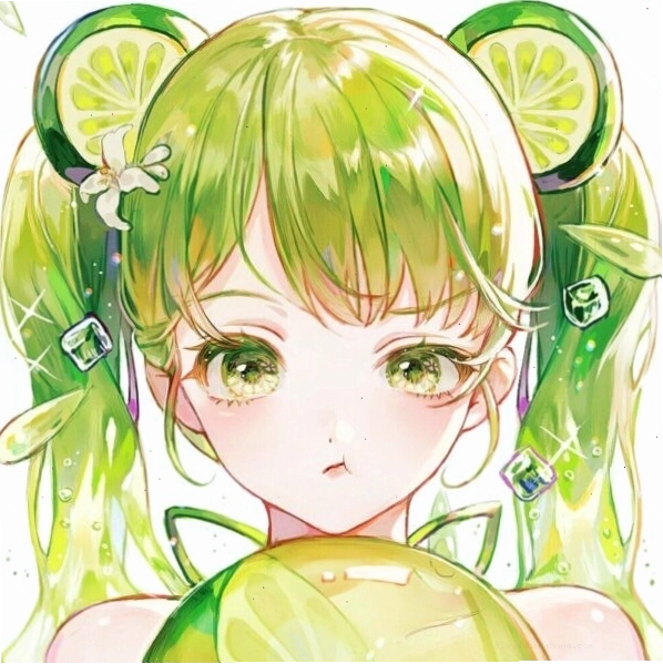 Avatar anime cô bé chanh với phong cách năng động