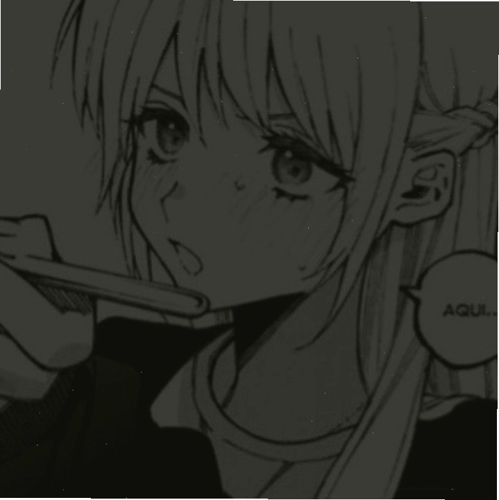 Avatar anime nam đen trắng ngầu với ánh mắt sắc bén