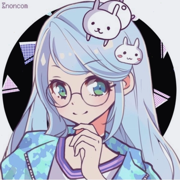 Avatar anime nữ ngầu ác quỷ với đôi mắt đỏ rực và trang phục hắc ám