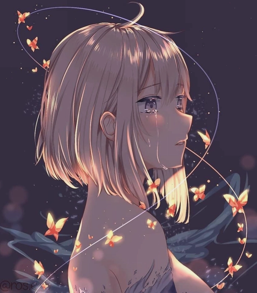 Avatar anime nữ ngầu với biểu cảm mạnh mẽ