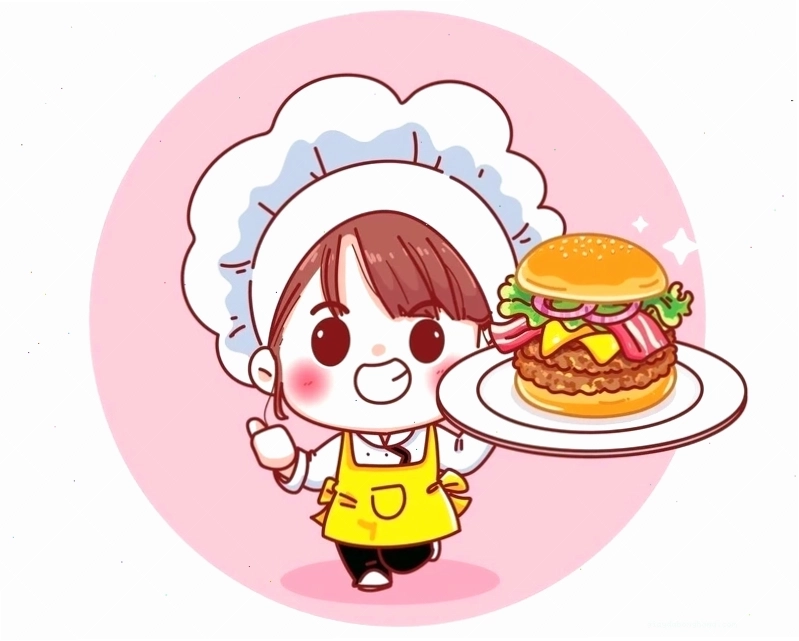 Bộ sưu tập ảnh chibi đầu bếp nữ đang chuẩn bị món ăn