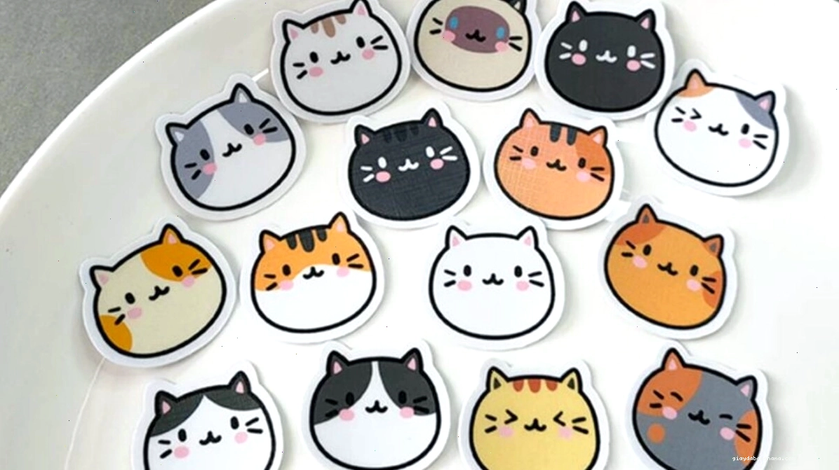 Bộ sưu tập các hình nền mèo chibi cute với nhiều biểu cảm khác nhau