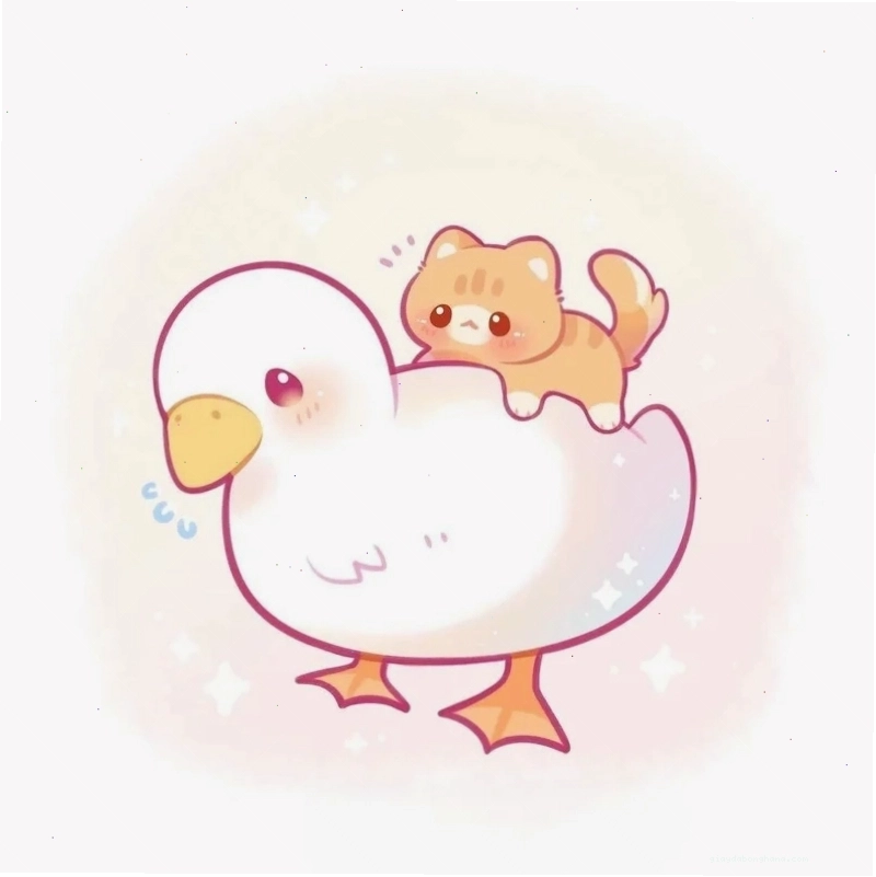 Bộ sưu tập con vịt chibi đẹp dễ thương hết nấc
