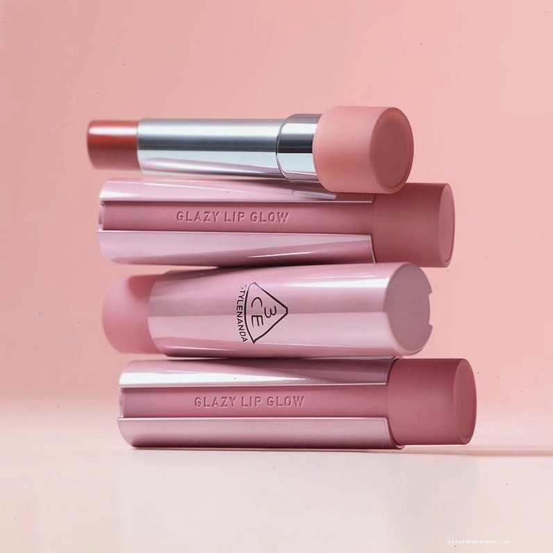 Các màu son trong bảng màu son dưỡng có màu 3CE Glazy Lip Glow