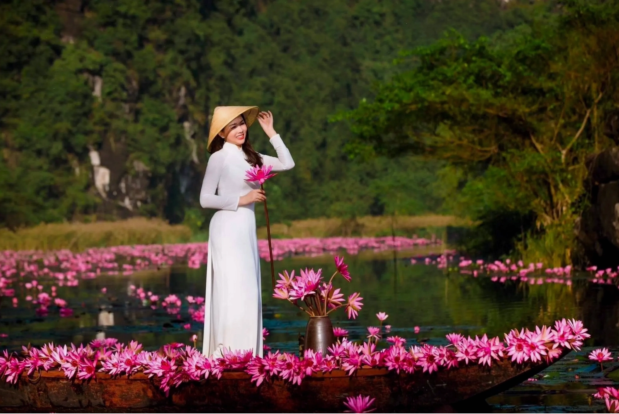 Cảnh quan thanh bình tại Thung Nắng Ninh Bình