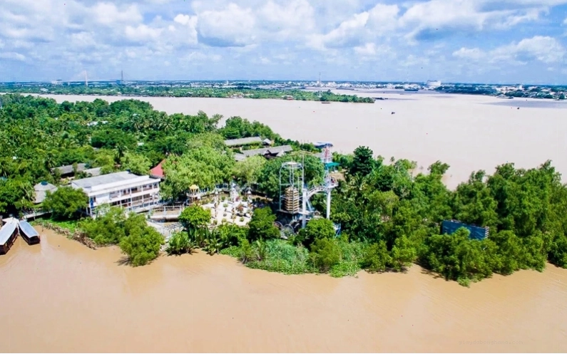 Cảnh quan tươi đẹp tại Khu du lịch Cồn Phụng, Bến Tre