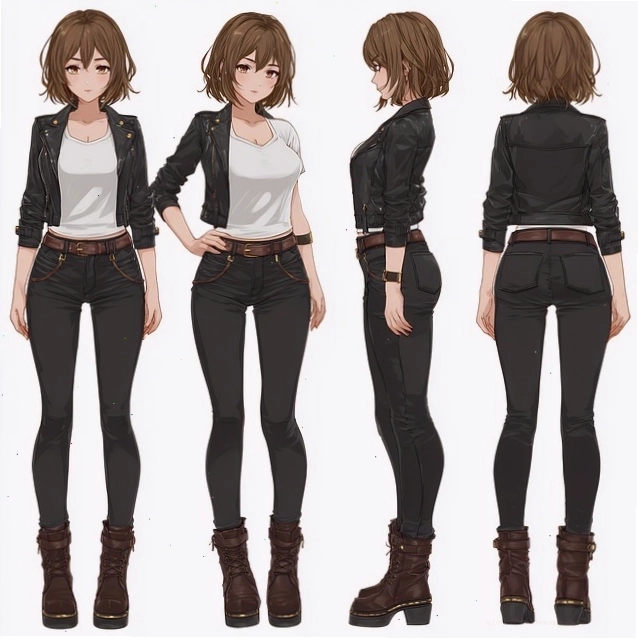 Cặp đôi anime trong một tư thế lãng mạn