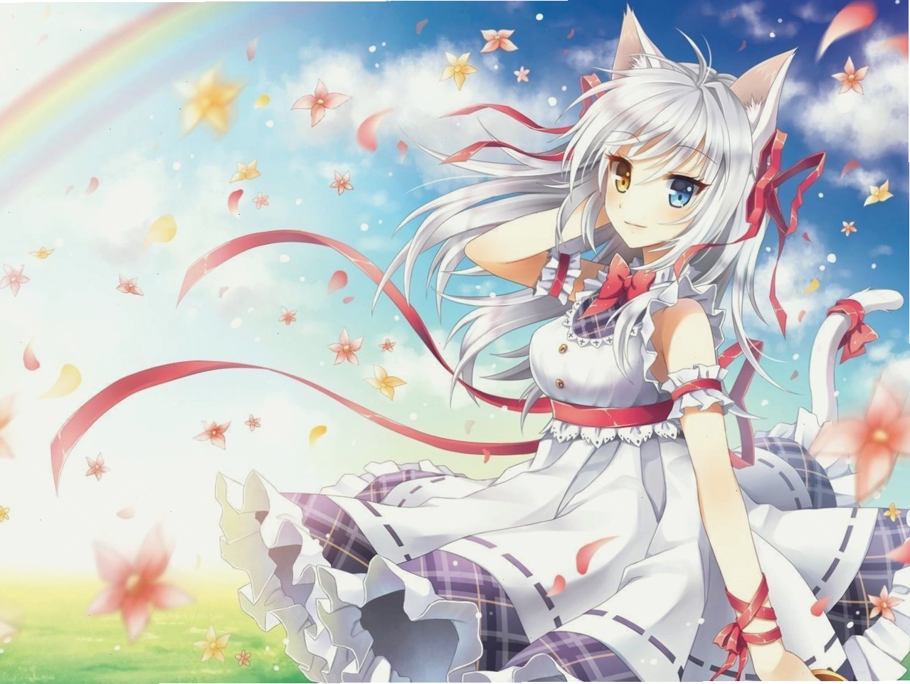 Cat Girl Wallpaper. New HD Wallpaper. Anime. Girl