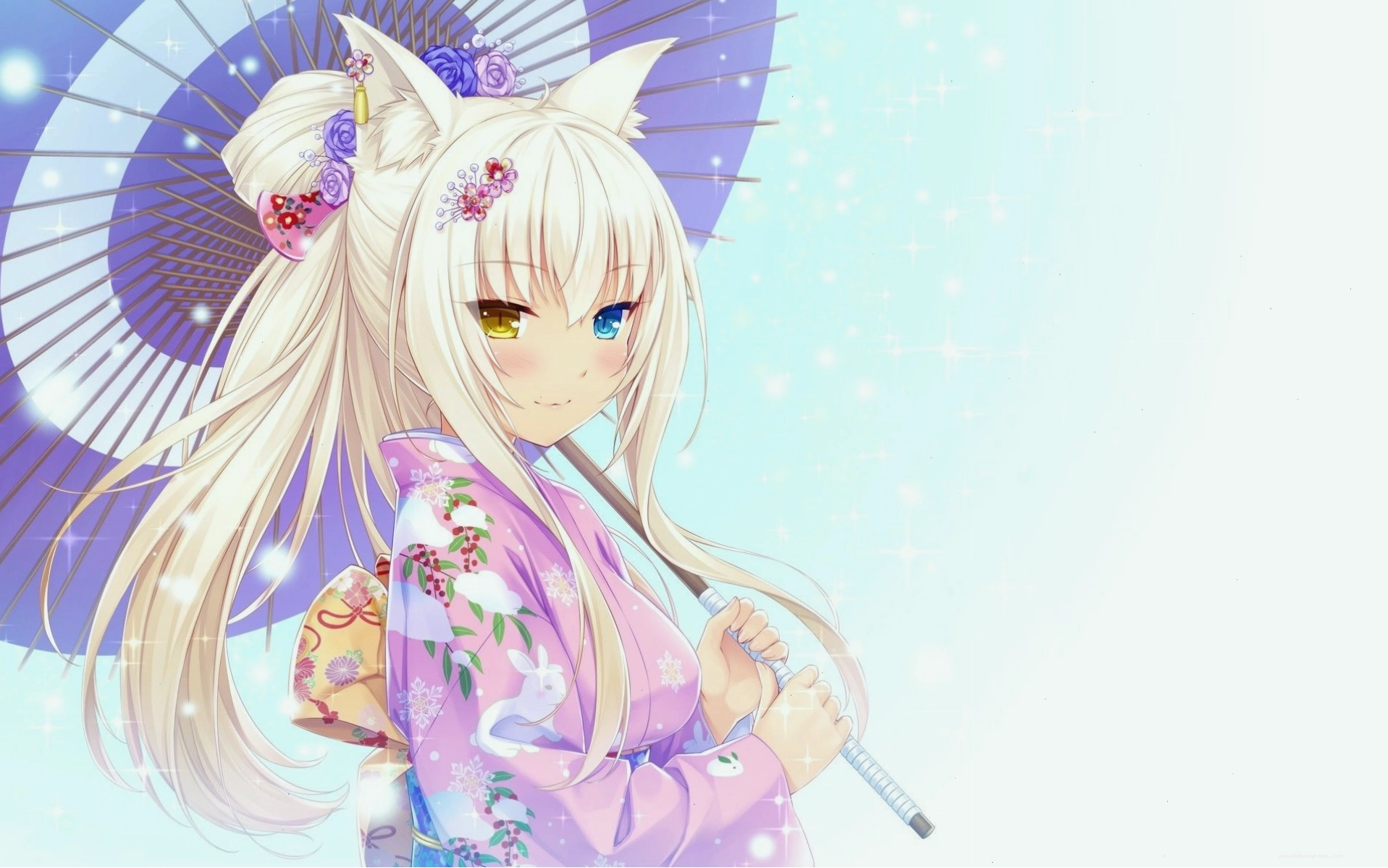 Catgirl Background. Catgirl Wallpaper