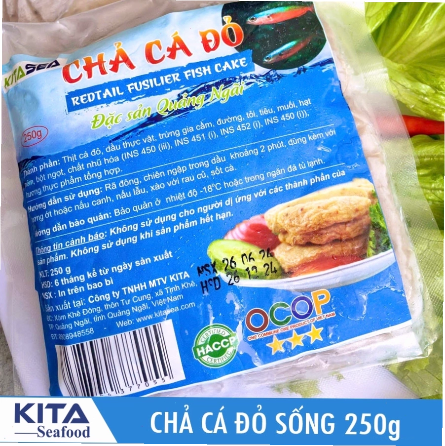Chả cá đỏ sống 250g