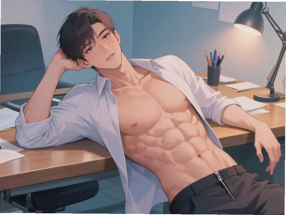Chân dung anime trai đẹp 6 múi với nụ cười tỏa nắng