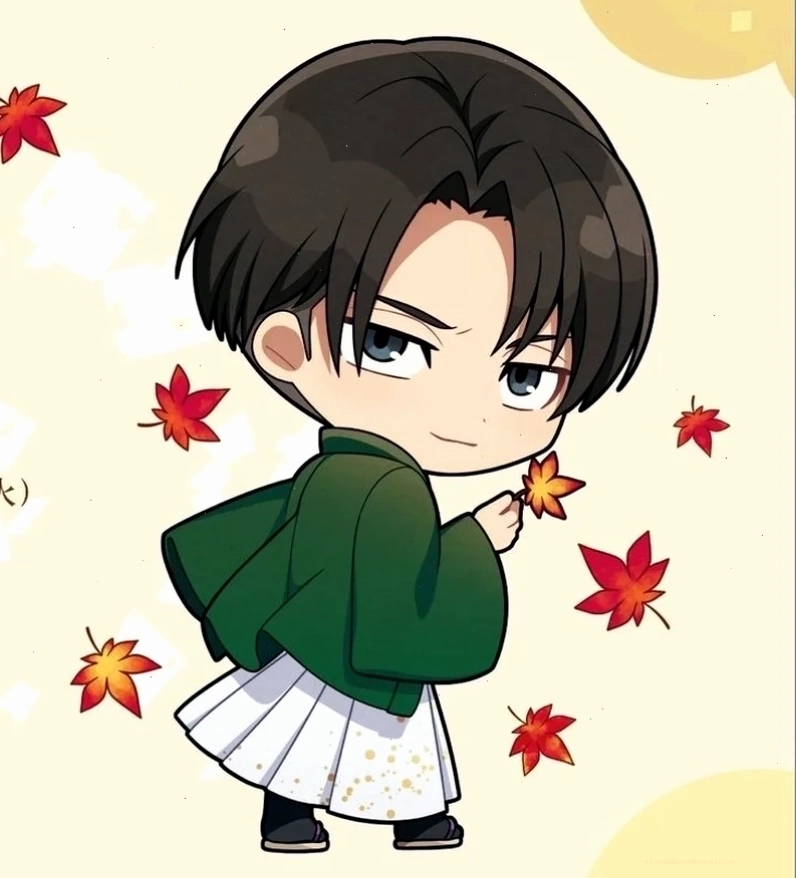 Chibi Levi Ackerman vẫn giữ nét ngầu quen thuộc khi chiến đấu