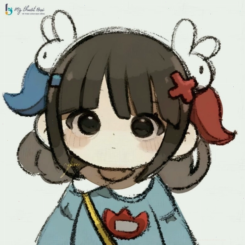 Chibi nữ với phong cách anime hiện đại