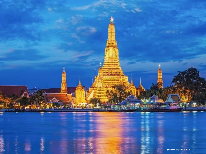 Chùa Wat Pho với tượng Phật Nằm khổng lồ