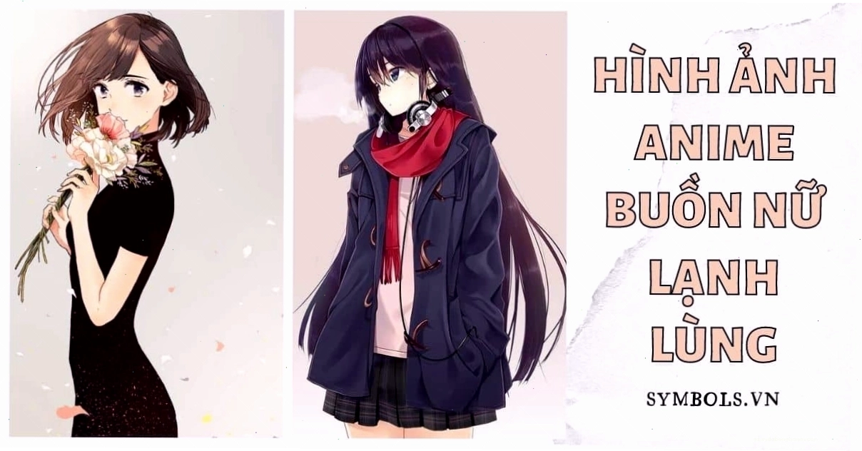 Cô gái anime buồn toát lên vẻ lạnh lùng và cô độc