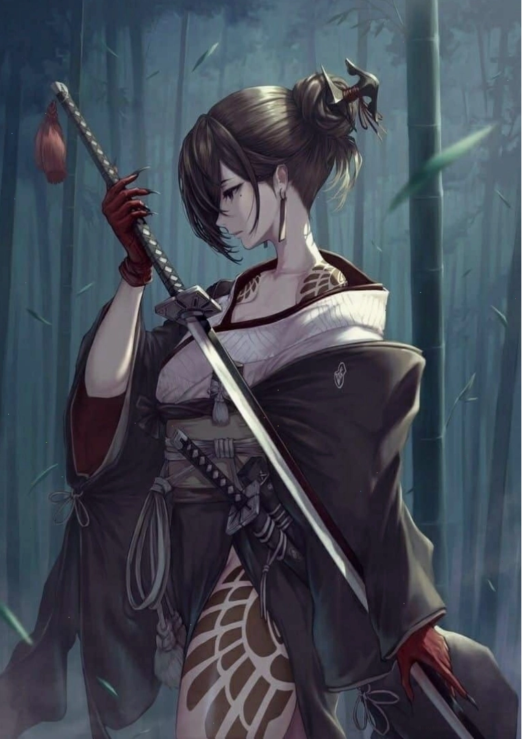 Cô gái anime sát thủ với phong thái lạnh lùng