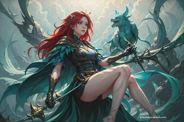 Cô gái anime với phong thái lạnh lùng và bí ẩn