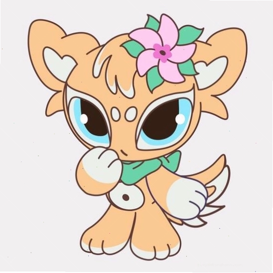 Cô gái chibi dễ thương với phong cách hoạt hình ngộ nghĩnh