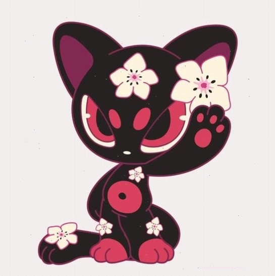 Cô gái chibi hình mèo dễ thương