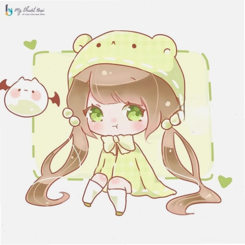 Cô gái chibi với trang phục fantasy