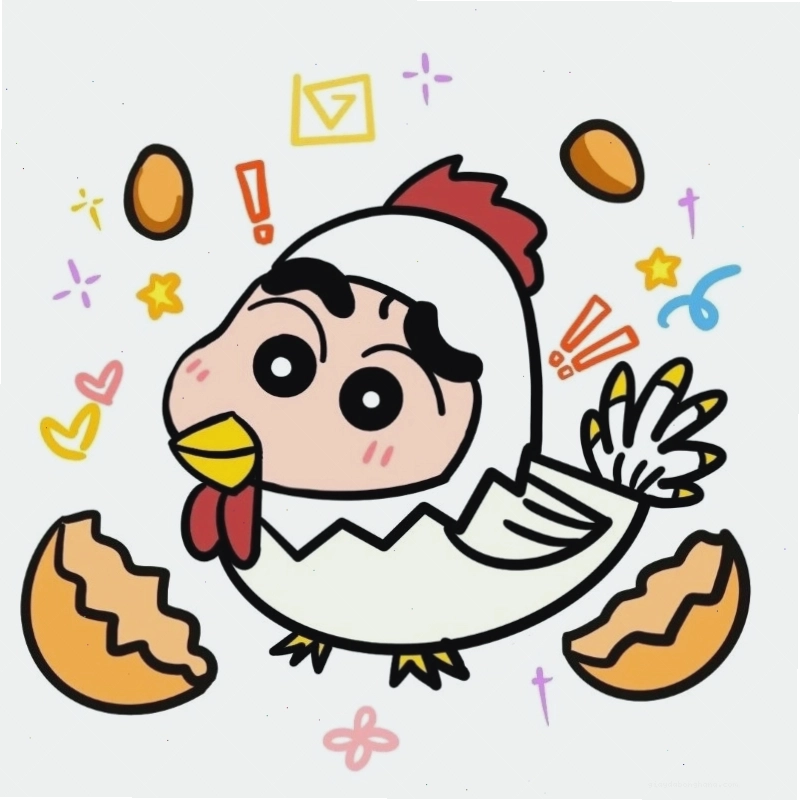 Con gà chibi với nhiều biểu cảm khác nhau