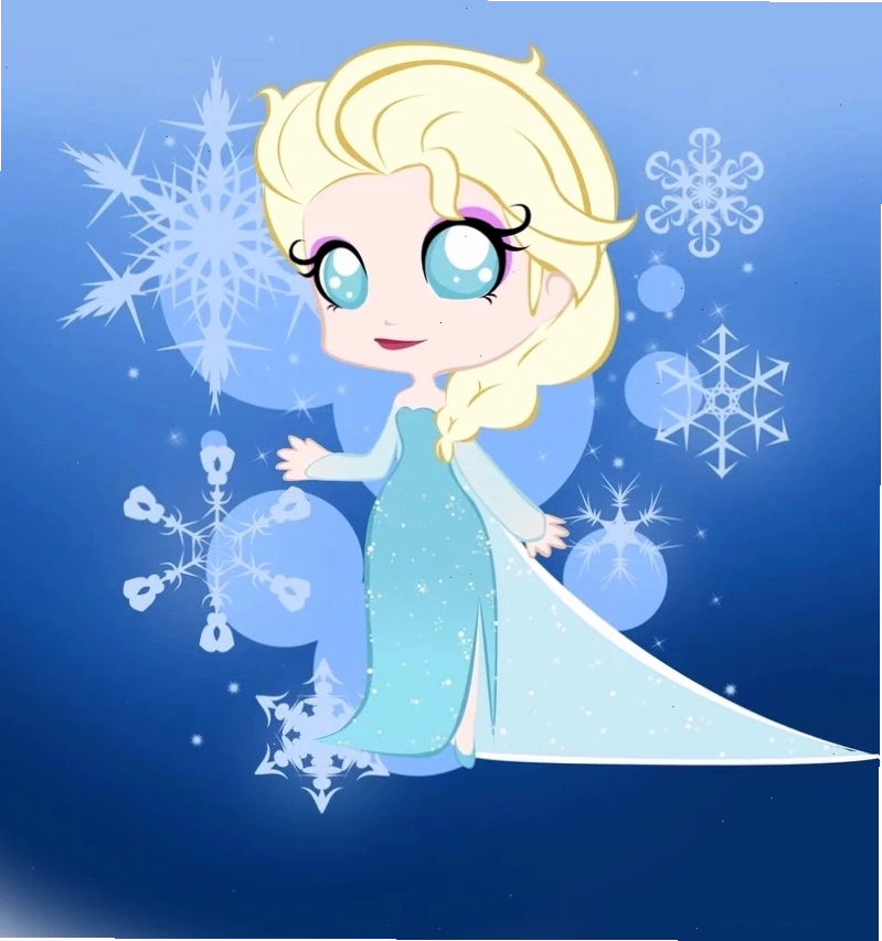 Cùng ngắm vẻ đẹp elsa xinh tuyệt vời trong phiên bản chibi