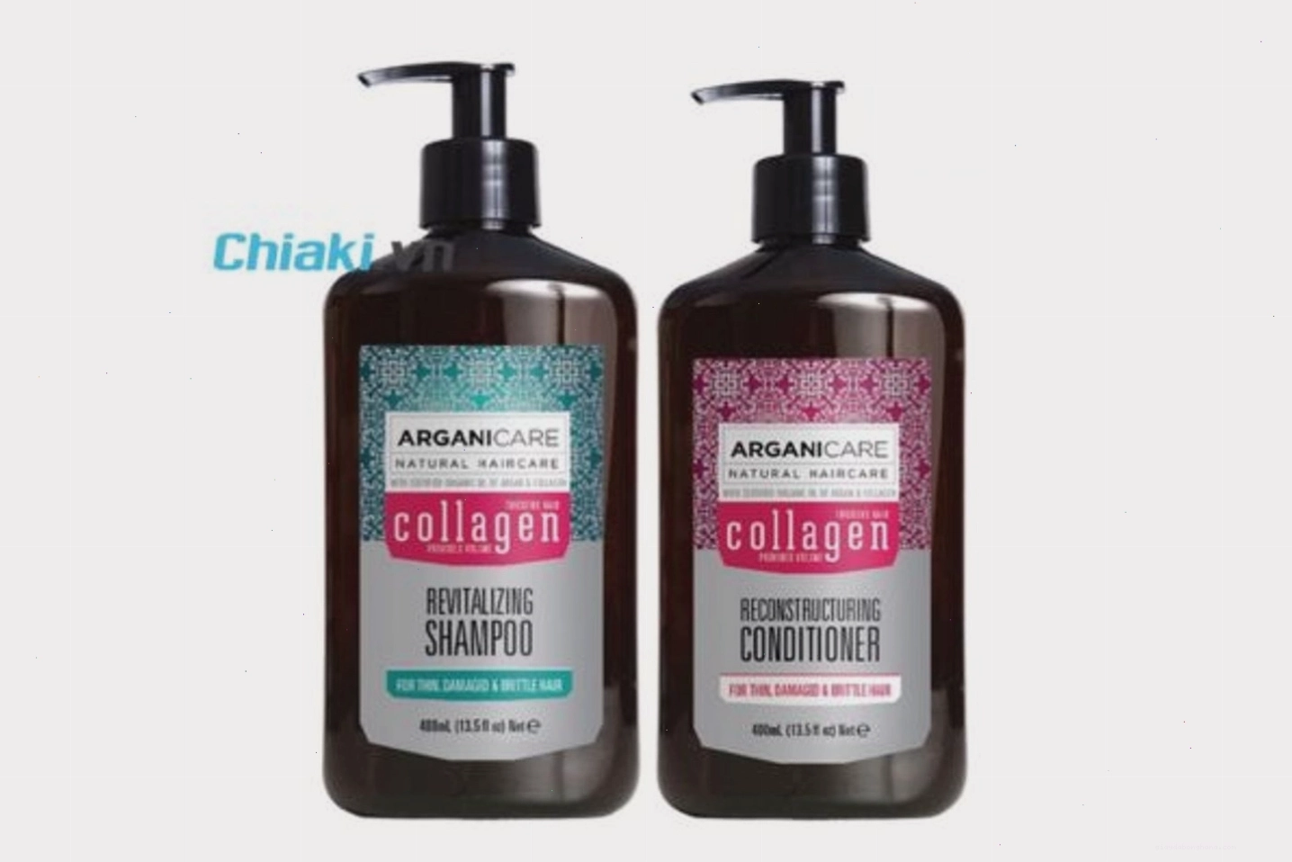 Dầu gội xả ArganiCare Collagen làm sạch sâu và phục hồi tóc