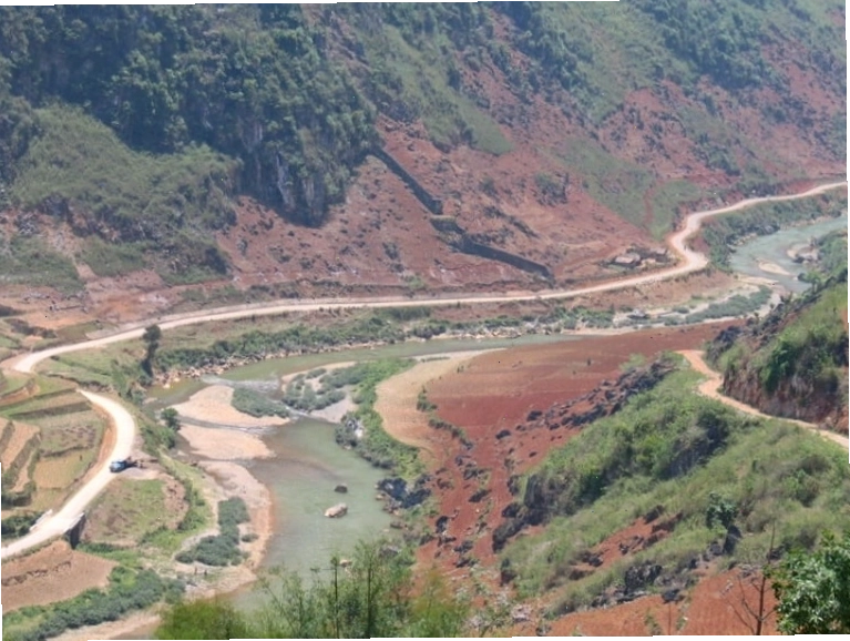 Điểm giáp ranh với Trung Quốc tại Hà Giang