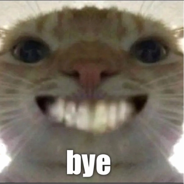 Hình ảnh bye bye meme với biểu cảm hài hước