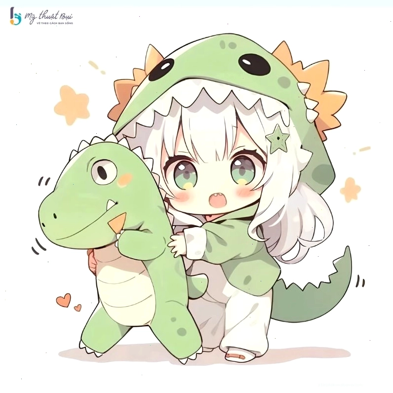 Hình ảnh chibi nữ với phong cách cổ điển