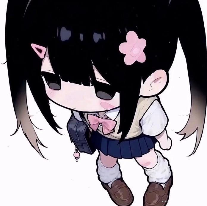 Hình ảnh cô gái chibi 3D với biểu cảm sinh động