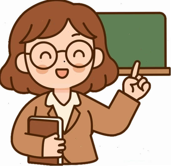 Hình ảnh cô giáo chibi dễ vẽ với nét vẽ đơn giản, đáng yêu
