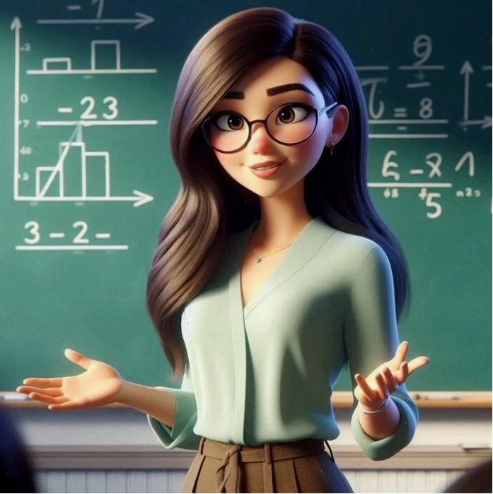 Hình ảnh cô giáo chibi với định dạng PNG