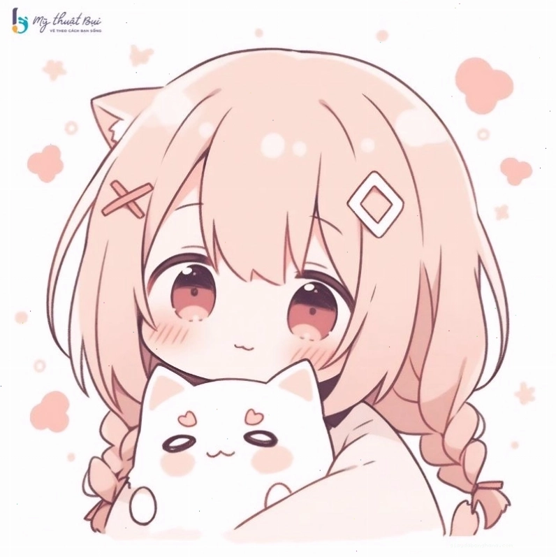 Hình ảnh nhân vật chibi nữ dễ thương với trang phục anime