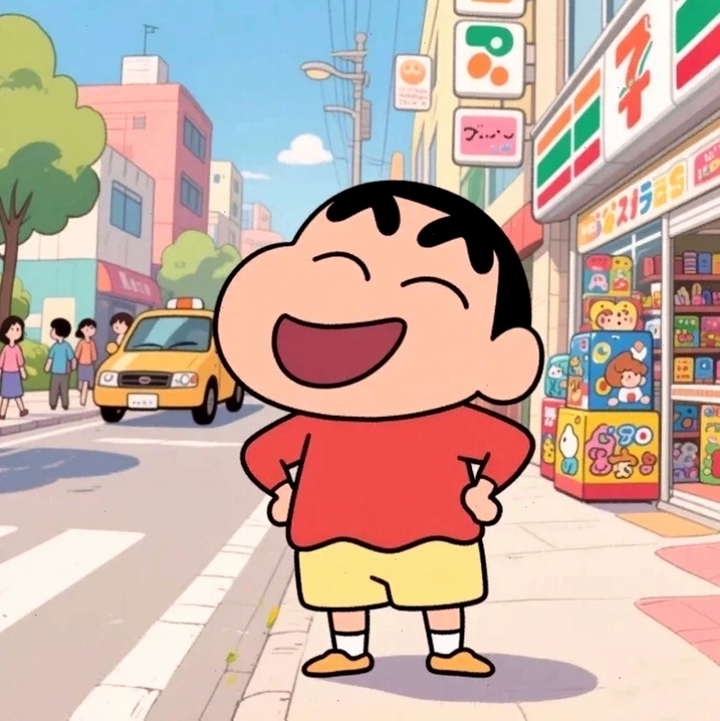 Hình chibi hài hước tạo dáng pose vui nhộn