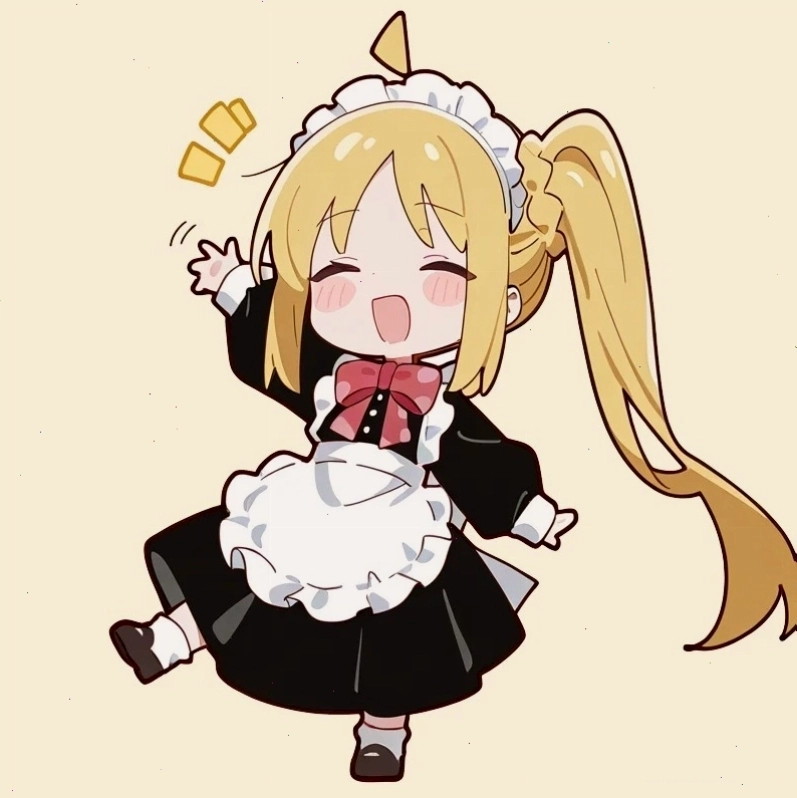 Hình chibi hài hước với nụ cười tươi tắn